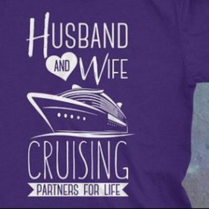 husband and wife cruising partners for life shirt